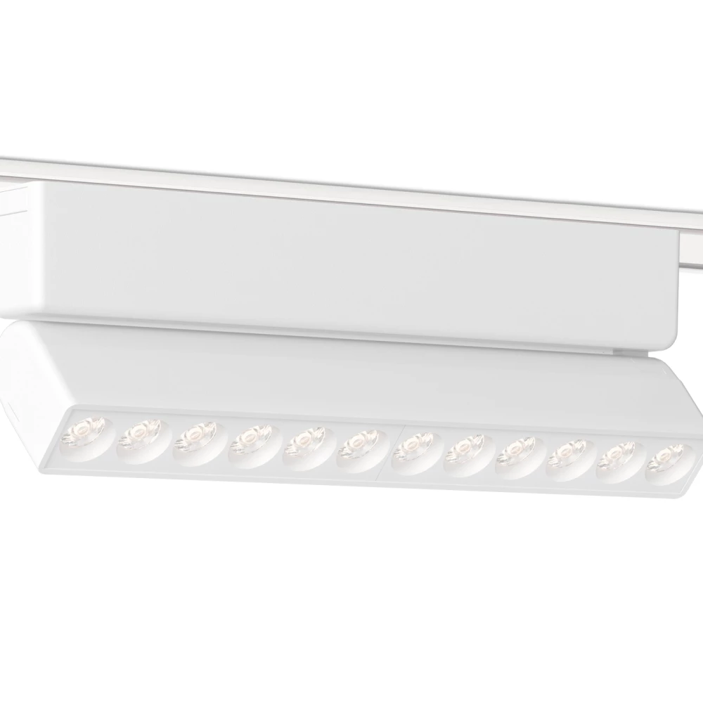 Светильник светодиодный трековый для шинопровода Magnetic Ultra Slim GV1472 WH белый IP20 12W 4200K 48V 24° 230*26*80 - Viokon.com