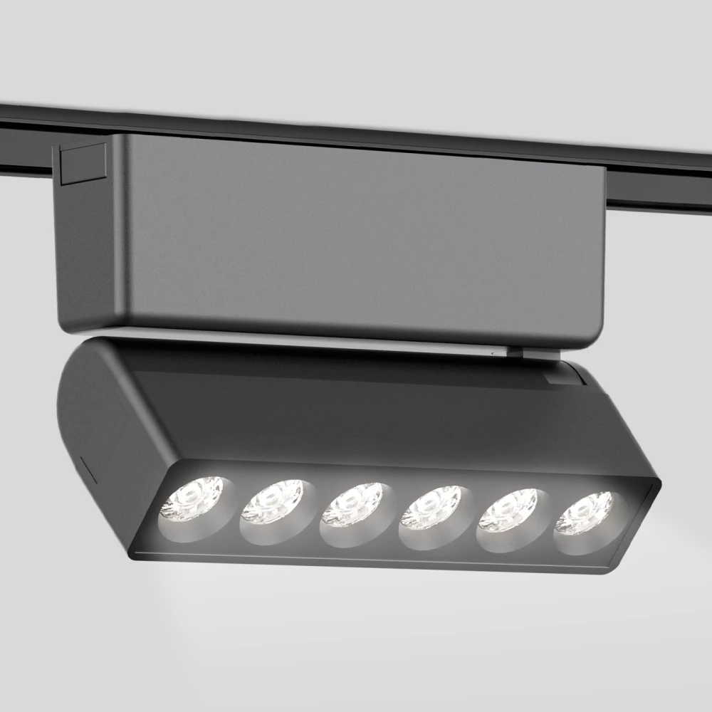 Светильник светодиодный трековый для шинопровода Magnetic Ultra Slim GV1469 BK черный IP20 6W 4200K 48V 24° 122*26*80 - Viokon.com