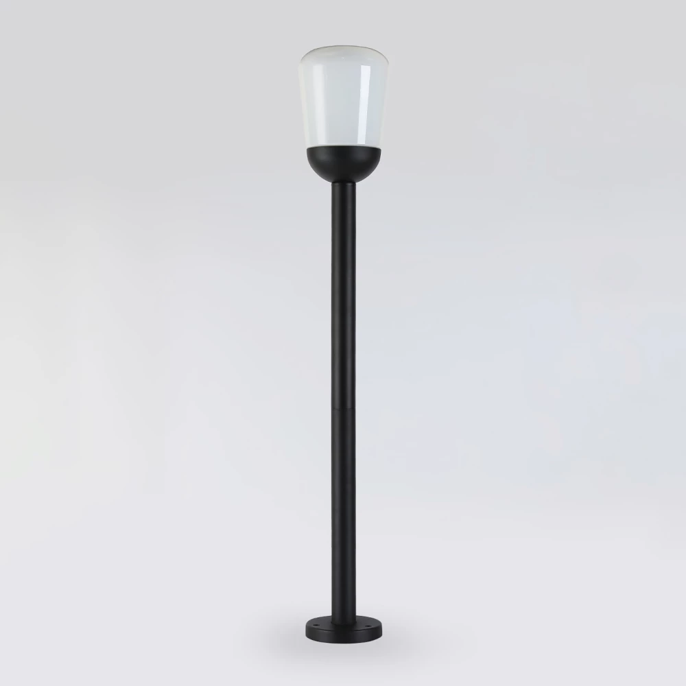 Уличный ландшафтный светильник ST2095 BK/FR черный/белый матовый IP54 E27 max 40W D150*950 - Viokon.com