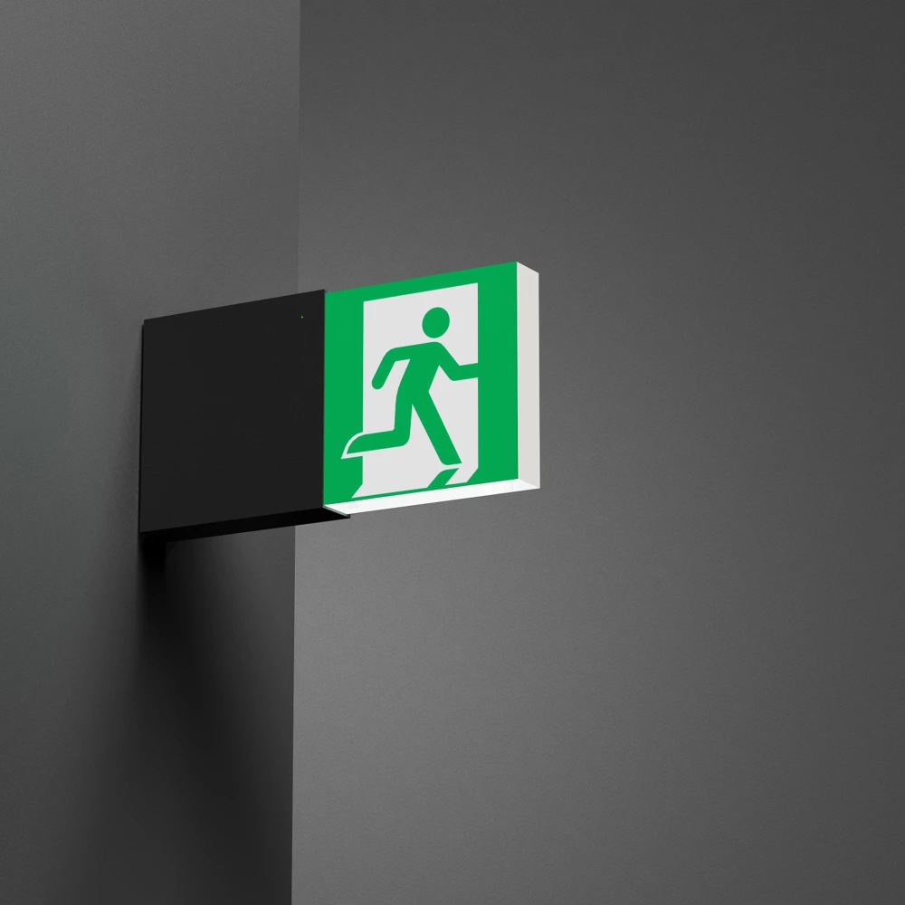 Световой указатель EMG-MARK-M-3H-BK (Arlight, IP40 Металл, 5 лет) 057966 - Viokon.com