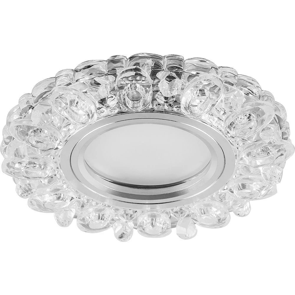 Светильник встраиваемый с белой LED подсветкой Feron CD926 потолочный MR16 G5.3 прозрачный (28901) - Viokon.com