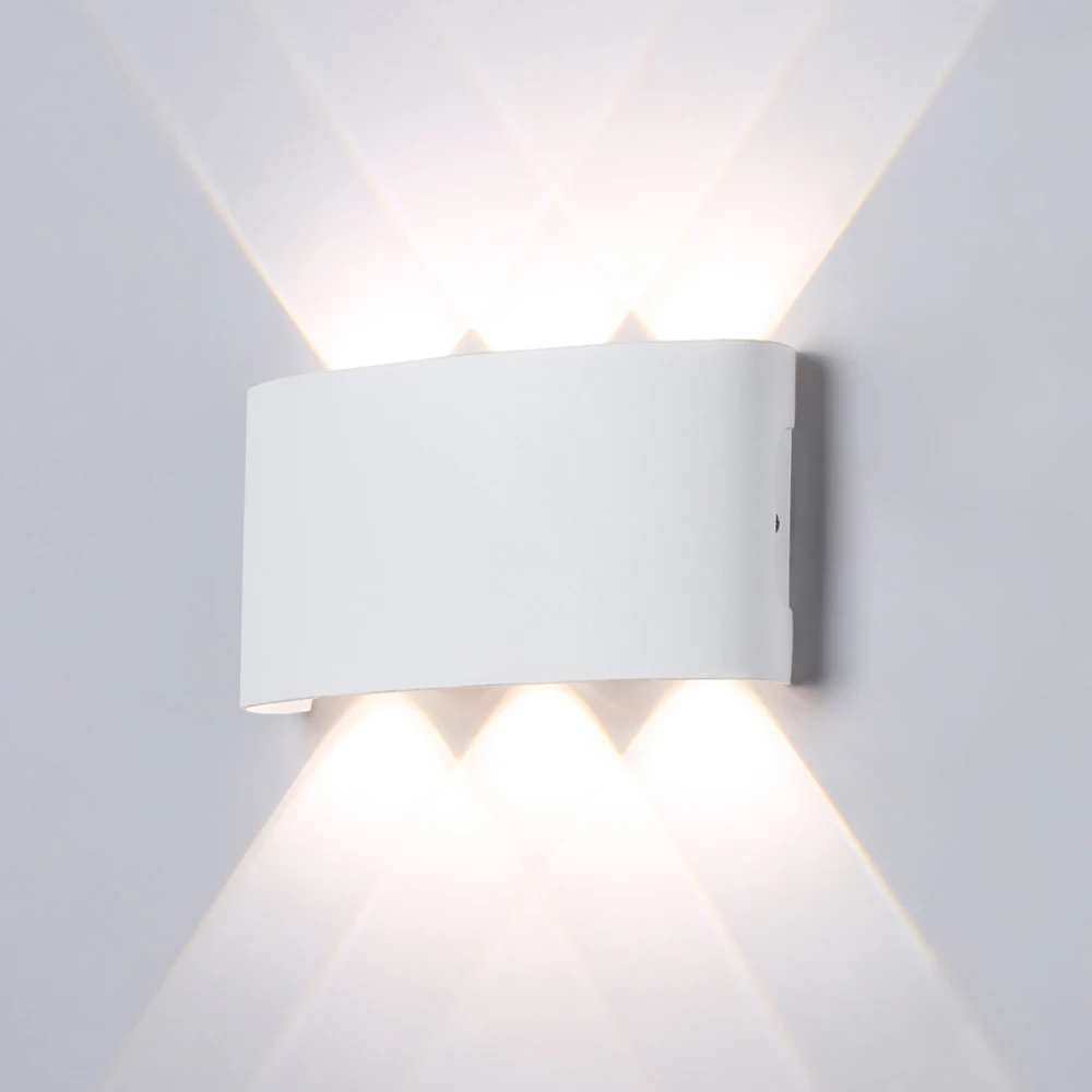 Уличный настенный архитектурный светодиодный светильник ST4455/6 WH белый IP65 LED 4200K 6W 158*80*40 - Viokon.com