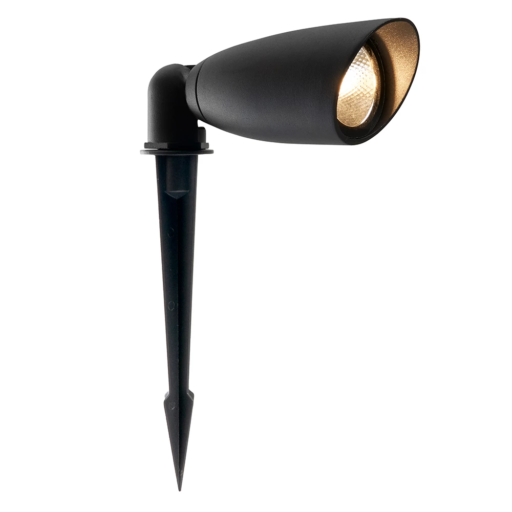 Светодиодный светильник тротуарный (грунтовый) Feron SP2701, 5W, AC/DC 12-24V, низковольтный, 3000К, черный, IP65 (48446) - Viokon.com