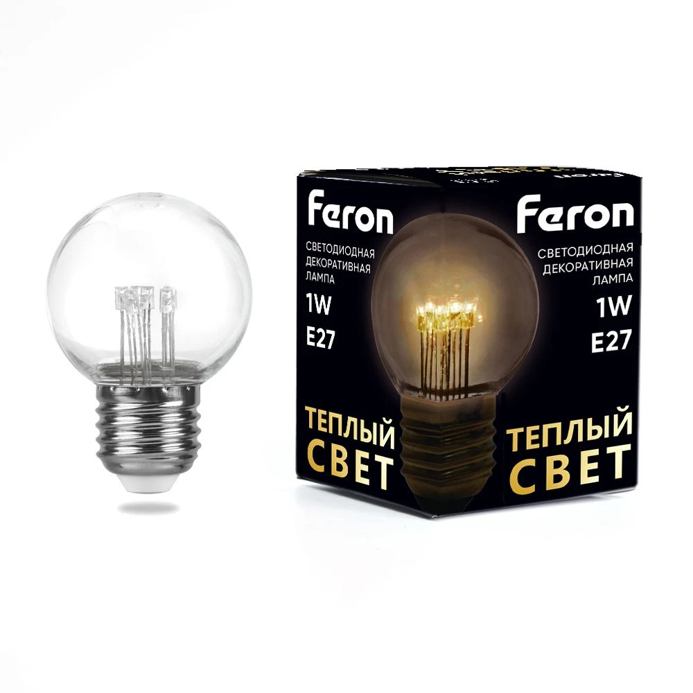 Лампа светодиодная Feron LB-378 E27 1W 230V 2700K (41918) - Viokon.com