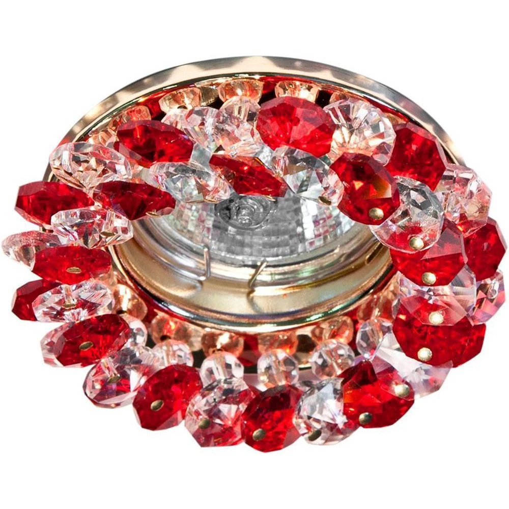 Светильник встраиваемый Feron CD4141 потолочный MR16 G5.3 красный, золотистый (19293) - Viokon.com