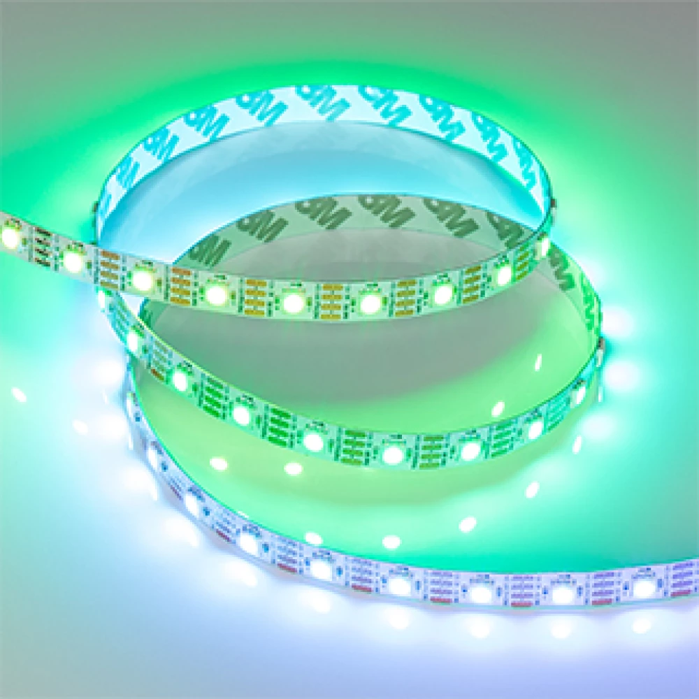 Лента SPI-B60-10mm 12V RGB-PX1-RAM (9.3 W/m, IP20, 5060, 5m) (Arlight, бегущий огонь) 033437 - Viokon.com