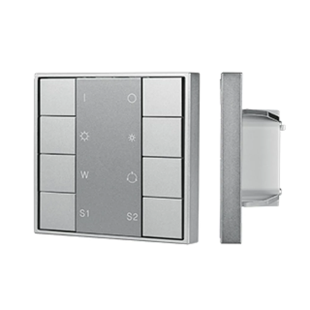 INTELLIGENT ARLIGHT Кнопочная панель DALI-201-23-1G-2SC-RGBW-DT8-IN Silver (BUS, Frame) (IARL, IP20 Металл, 3 года) 048220 - Viokon.com