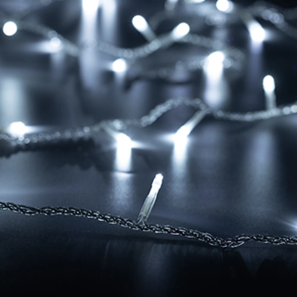 Светодиодная гирлянда ARD-STRING-HOME-5000-CLEAR-50LED-FLASH WHITE (230V, 3.5W) (Ardecoled, IP20) 025752 - Viokon.com