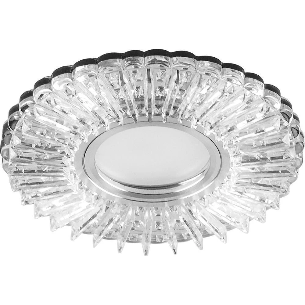 Светильник встраиваемый с белой LED подсветкой Feron CD900 потолочный MR16 G5.3 белый (28843) - Viokon.com