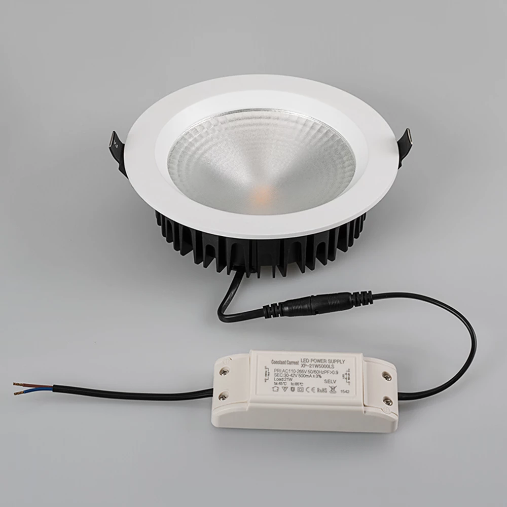 Светодиодный светильник LTD-187WH-FROST-21W Warm White 110deg (Arlight, IP44 Металл, 3 года) 021069 - Viokon.com