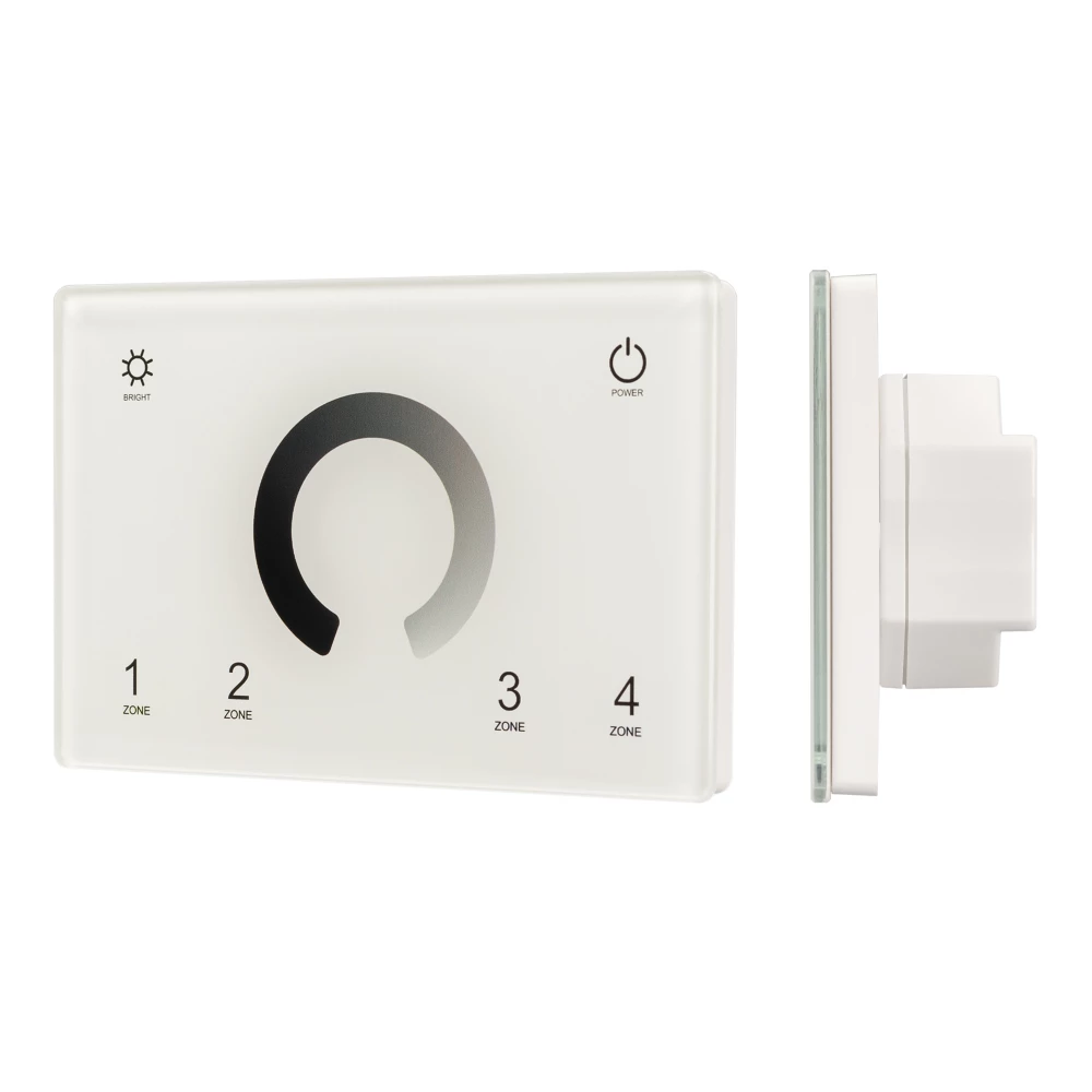 Панель Sens SMART-P79-DIM White (230V, 4 зоны, 2.4G) (Arlight, IP20 Пластик, 5 лет) 028398 - Viokon.com