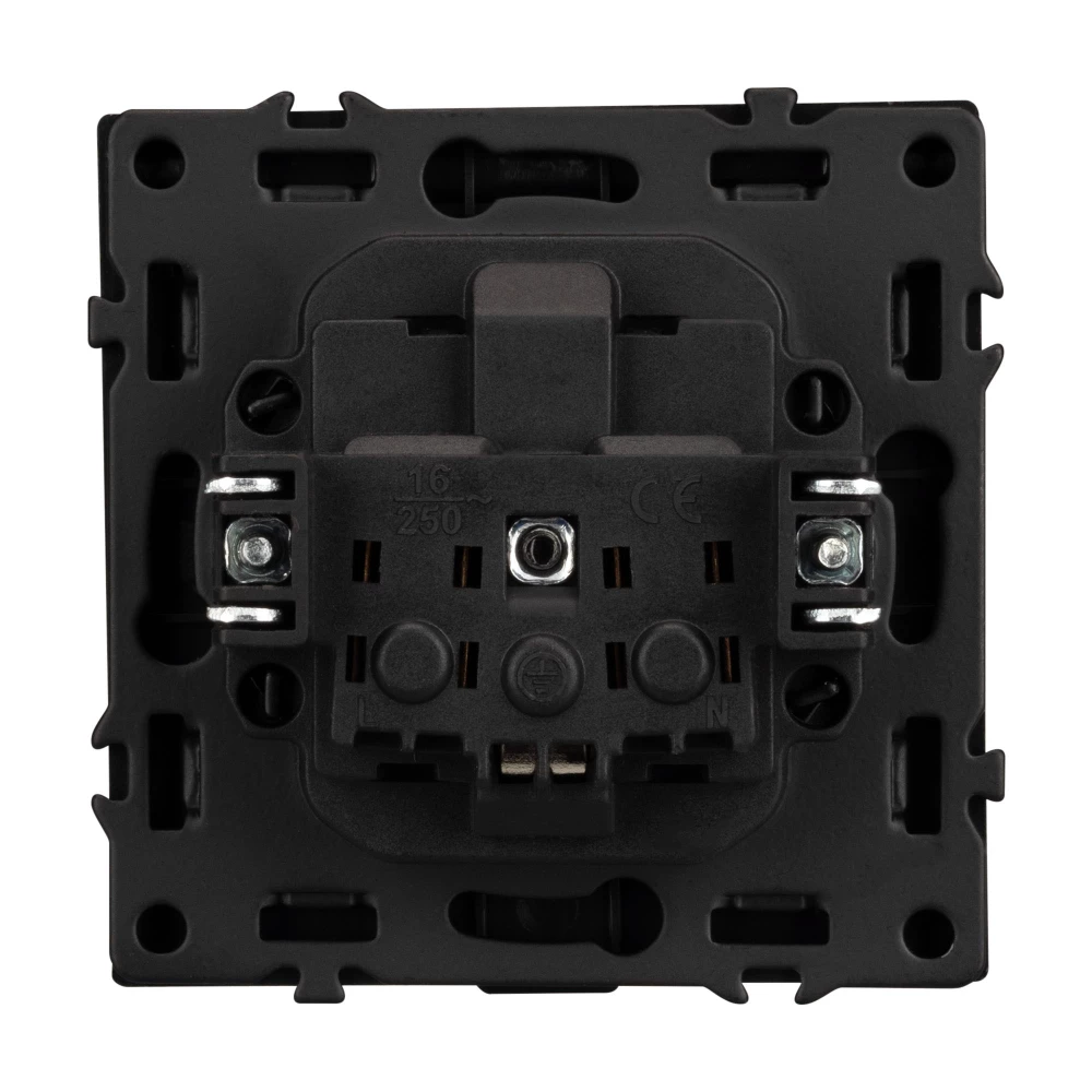 Механизм розетки влагозащищённый SCT-NOBE-MCP-SFPL-BK (230V, 16A) (Arlight, -) 054281 - Viokon.com