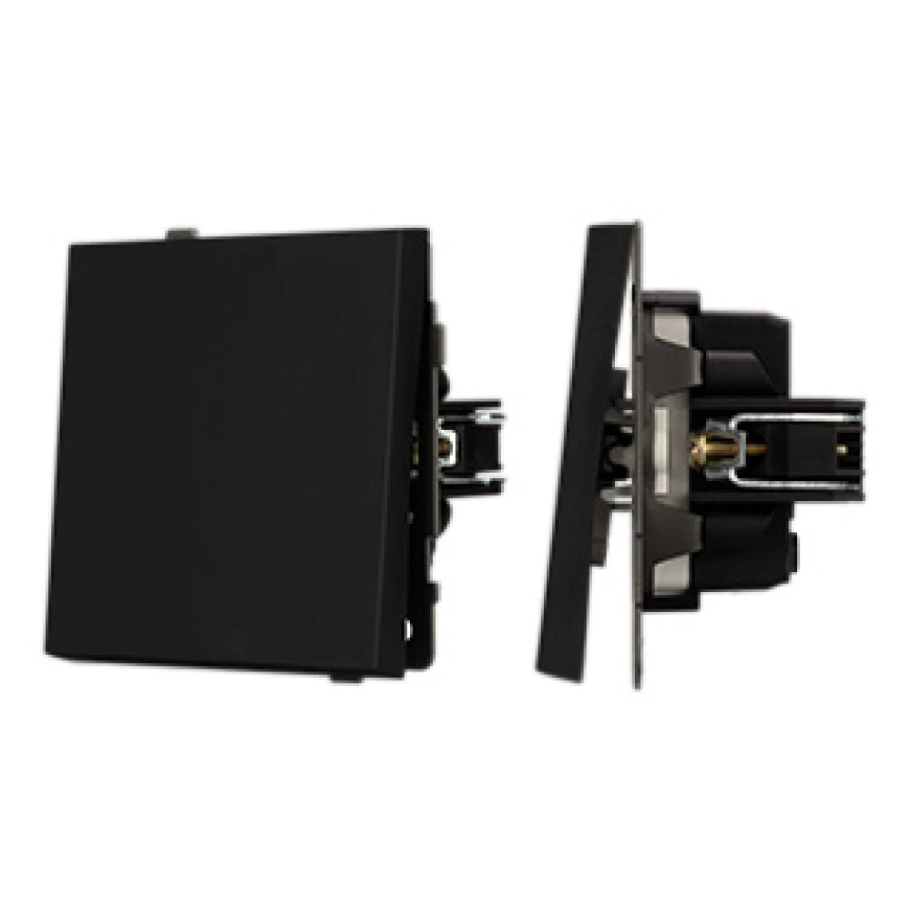 Механизм выключателя одноклавишный непроходной SWT-TENDO-MK01-SFPL-BK (230V, 10A) (Arlight, Матовый черный) 054566 - Viokon.com