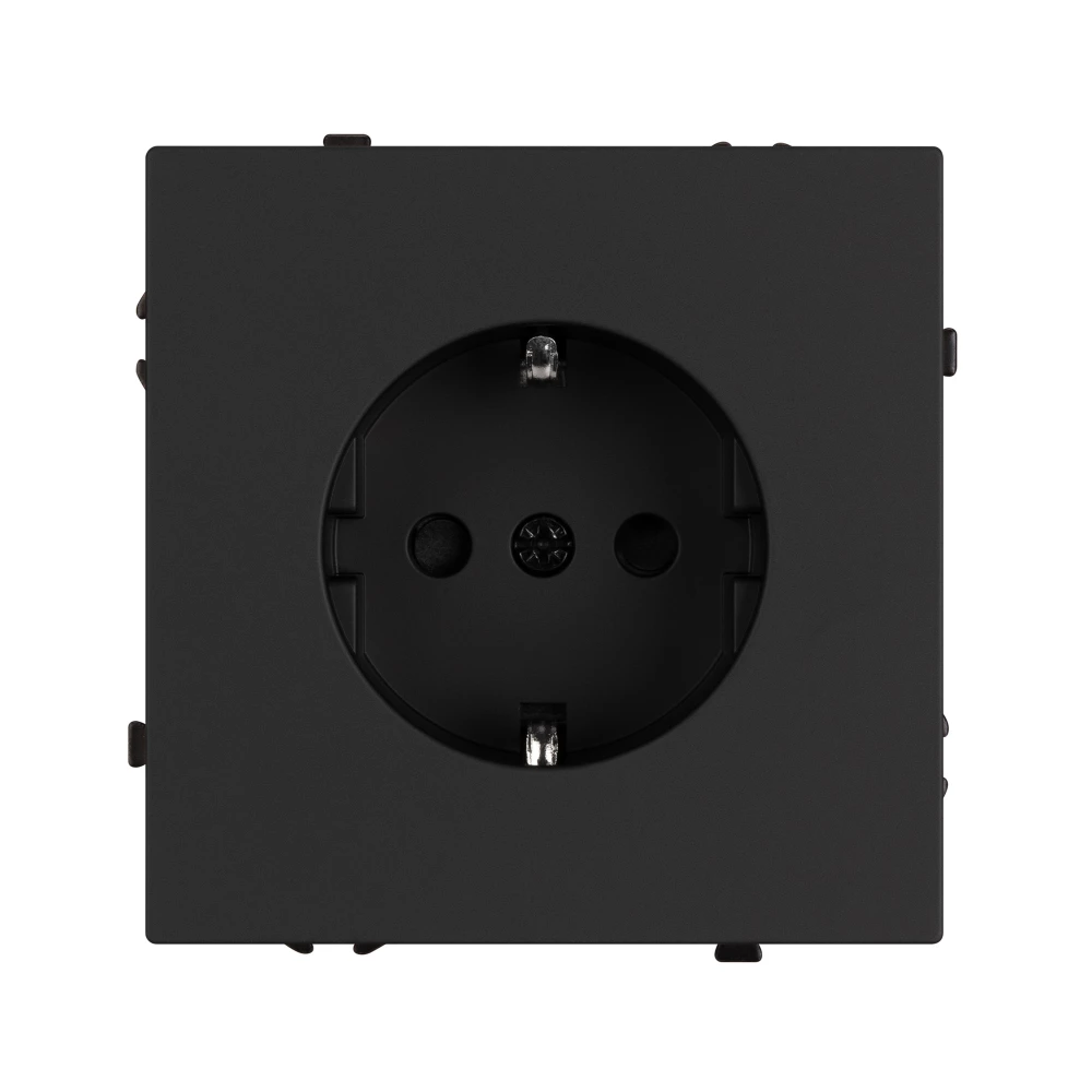 Механизм электрической розетки SCT-NOBE-MEU1-SFPL-BK (230V, 16A) (Arlight, Черный оникс) 054277 - Viokon.com