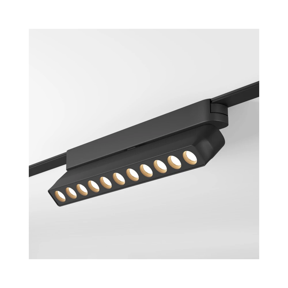 DK5338-BK Светильник для трека Air серия Grill 4000 со светодиодом L230W26H60мм 48V DC 12W RA90 36 4000K IP20 черный алюминий - Viokon.com