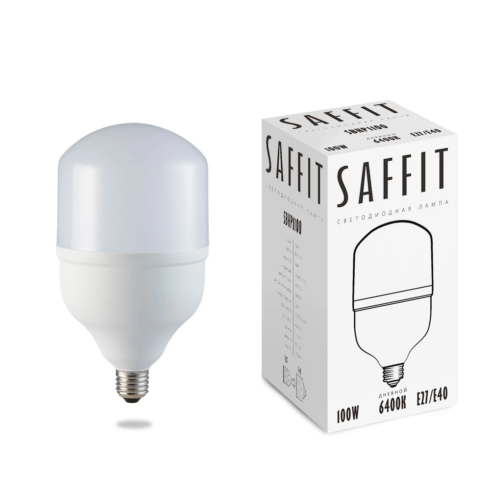 Лампа светодиодная SAFFIT SBHP1100 E27-E40 100W 230V 6400K (55101) - Viokon.com