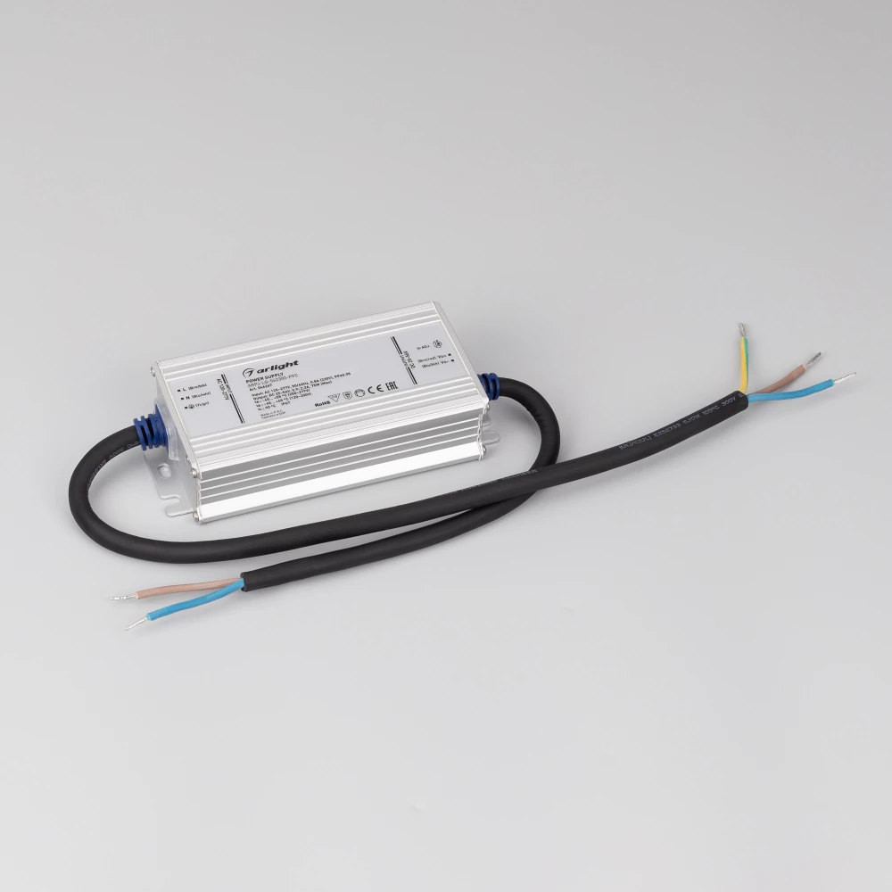 Блок питания ARPJ-LG-562300-PFC (75W, 25-56V, 0.9-2.3A) (Arlight, IP67 Металл, 5 лет) 046267 - Viokon.com