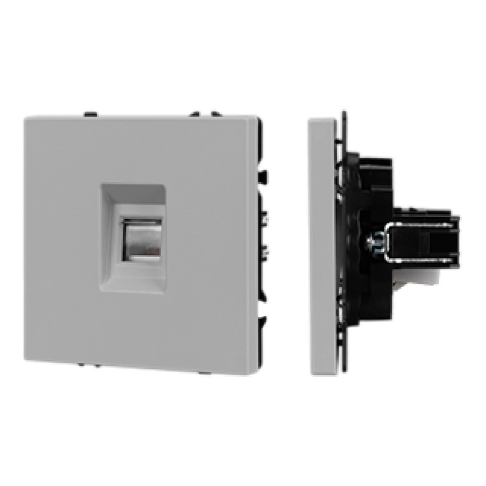 Механизм компьютерной розетки SCT-NOBE-MPC1-SFPL-IS (RJ-45, CAT6) (Arlight, Никель) 059439 - Viokon.com