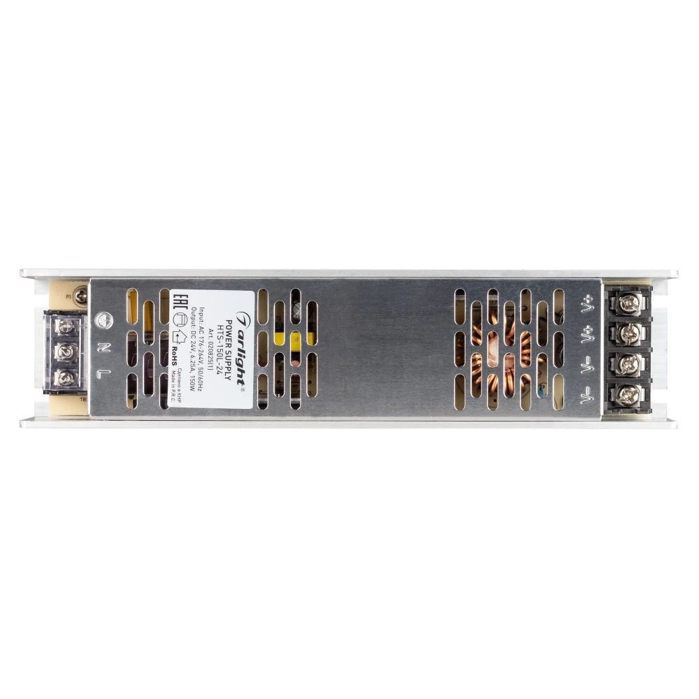 Блок питания HTS-150L-24 (24V, 6.25A, 150W) (Arlight, IP20 Сетка, 3 года) 020825(1) - Viokon.com