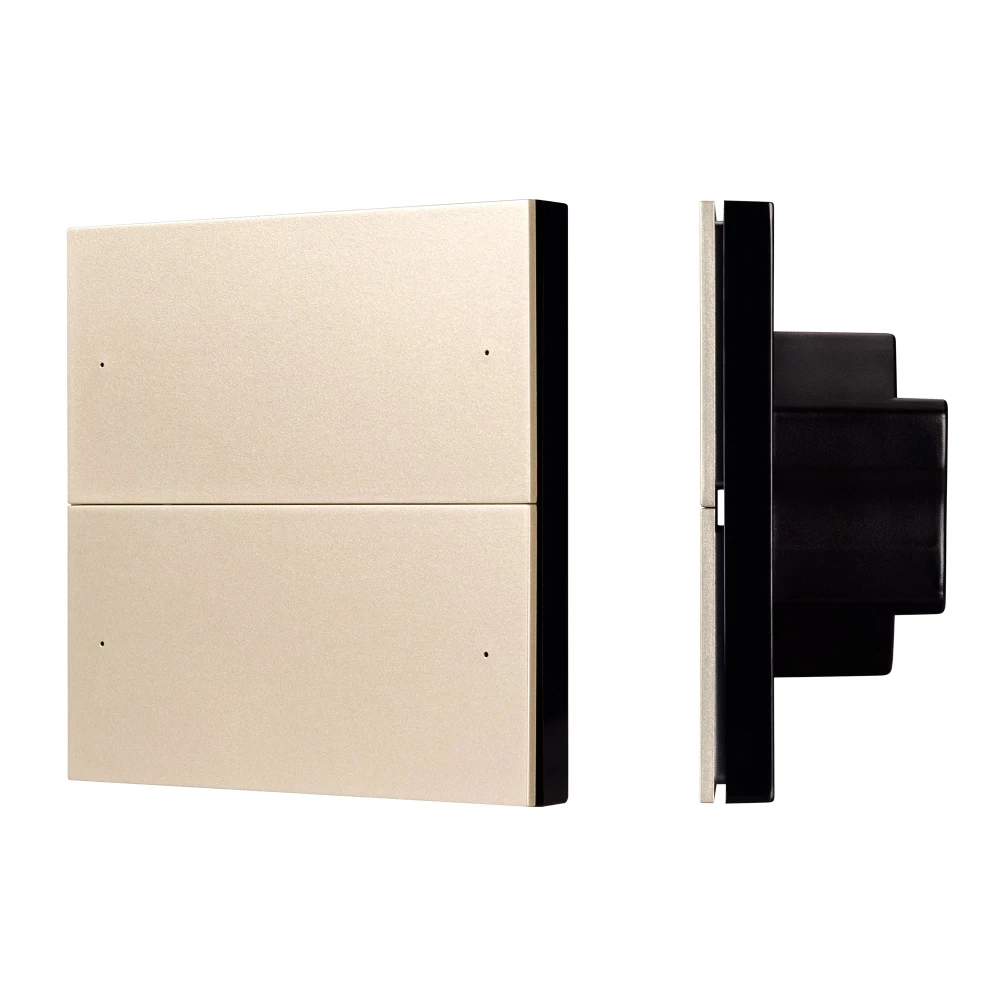 INTELLIGENT ARLIGHT Кнопочная панель SMART-DMX512-801-22-4G-4SC-DIM-IN Gold (230V, 2.4G) (IARL, IP20 Пластик, 5 лет) 039313 - Viokon.com