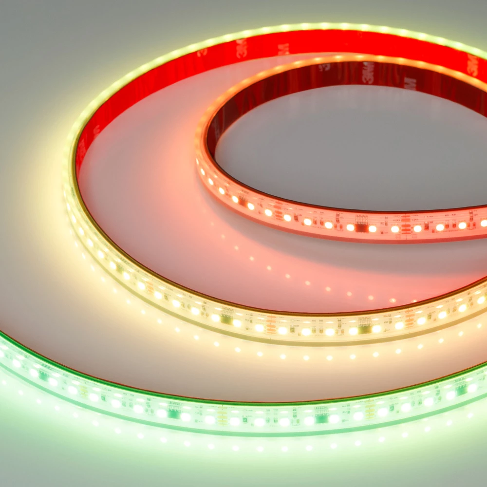 Лента герметичная SPI-PS-A120-12mm 24V RGB-PX6-BPT (23 W/m, IP67, 2835, 5m) (Arlight, бегущий огонь) 049452 - Viokon.com