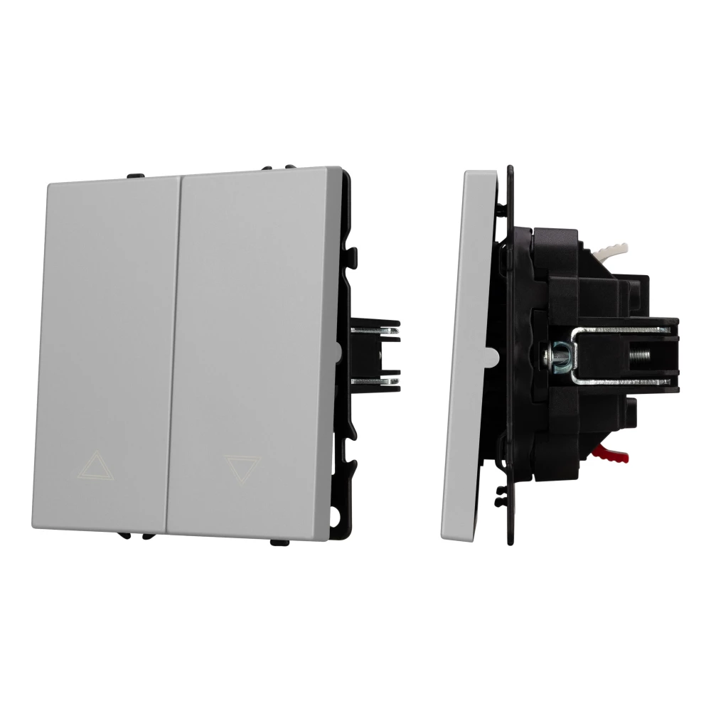 Механизм выключателя управления шторами SWT-NOBE-MKR2-SFPL-IS (230V, 10A) (Arlight, Никель) 059435 - Viokon.com
