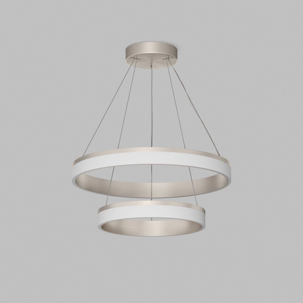Подвесной светильник RING 600400 мм LED 63Вт 3000К алюминийакрил сатин никель - Viokon.com