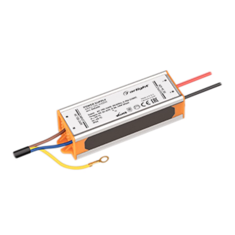 Блок питания ARPJ-SN-63300 (18W, 34-63V, 300mA) (Arlight, IP65 Металл, 3 года) 045400 - Viokon.com