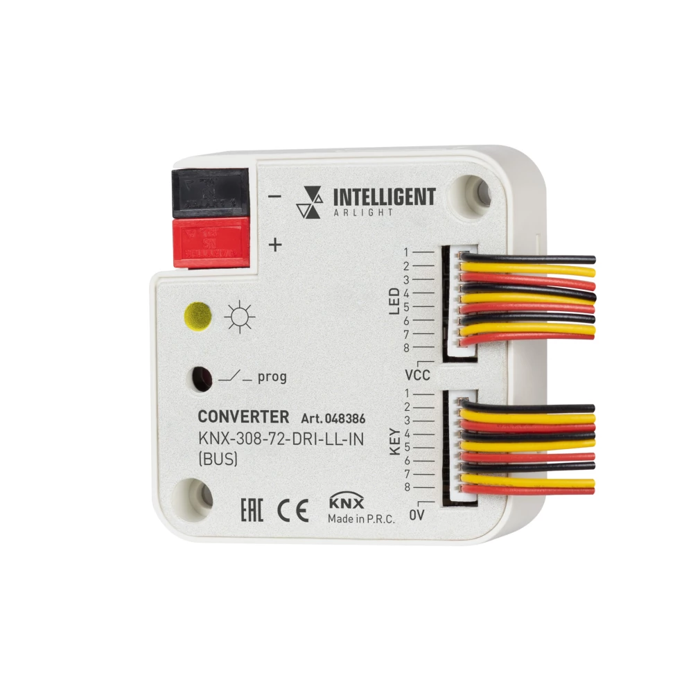 INTELLIGENT ARLIGHT Конвертер KNX-308-72-DRI-LL-IN (BUS) (IARL, IP20 Пластик, 2 года) 048386 - Viokon.com