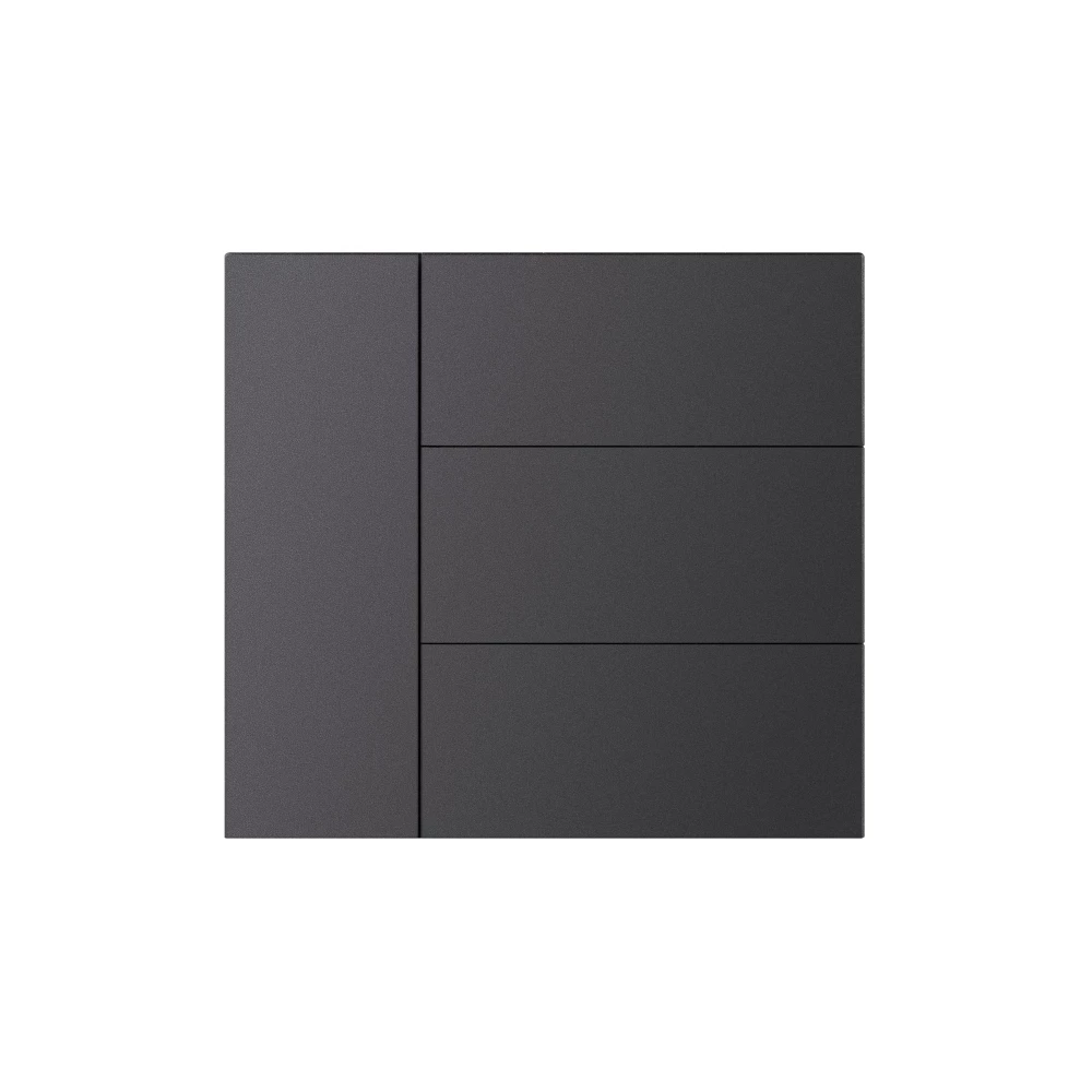 INTELLIGENT ARLIGHT Накладка панели KNX-23-4G-SUF Dark Grey (Backlightless) (IARL, IP20 Металл, 2 года) 052879 - Viokon.com