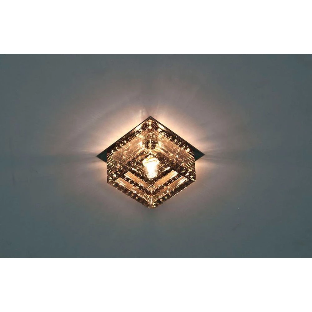 Светильник встраиваемый Feron CD2818 потолочный JCD G9 прозрачно-черный, золотой (19186) - Viokon.com