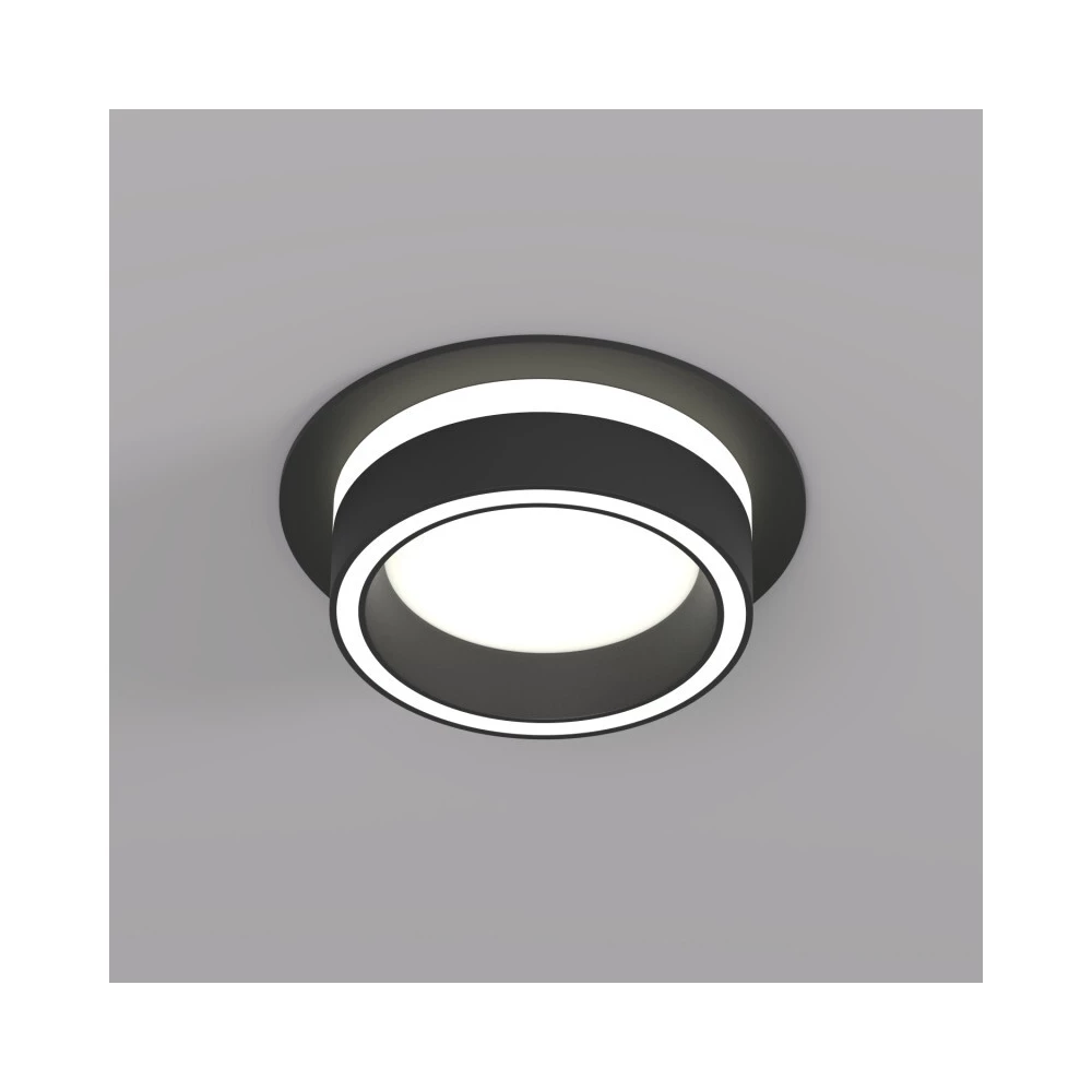 DK2100-BK Встраиваемый светильник NIKO IP 20 до 15 Вт GX53 LED черный акрил алюминий - Viokon.com