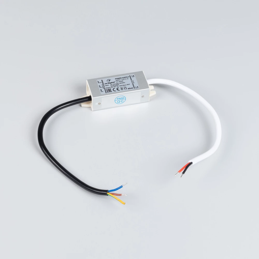 Блок питания ARPV-12012-D (12V, 1.0A, 12W) (Arlight, IP67 Металл, 3 года) 022205 - Viokon.com