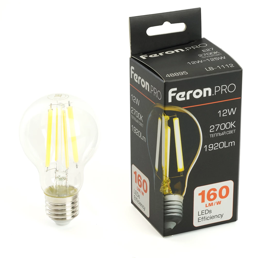 Лампа светодиодная Feron.PRO LB-1112 Шар E27 1920LM 12W 175-265V 2700K (48895) - Viokon.com