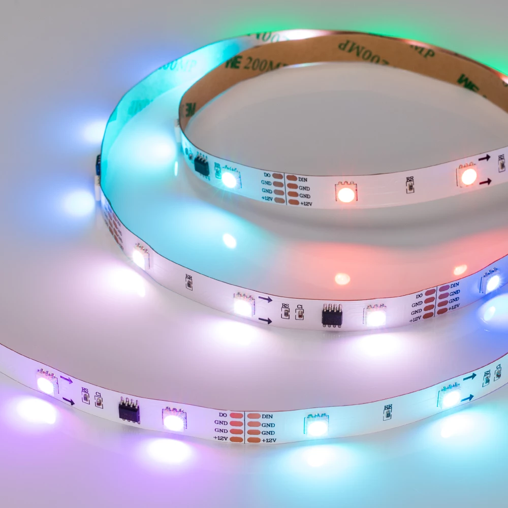 Лента SPI-5000-AM 12V RGB (5060, 150 LED x3, 1804) (Arlight, Открытый, IP20) 021227 - Viokon.com