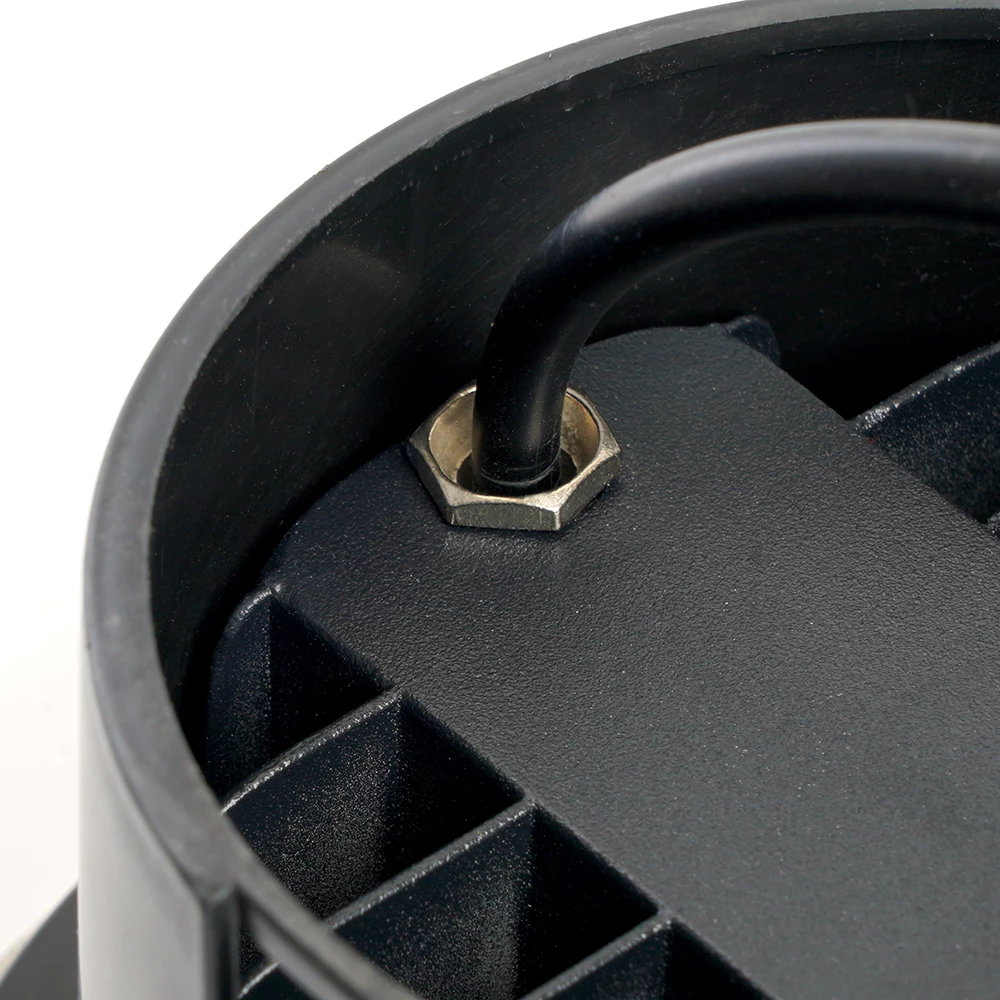 Светодиодный светильник тротуарный (грунтовый) Feron SP2803,10W, AC/DC12V, низковольтный, 4000К, металлик, D160*H90mm, вн.диаметр: 110mm, IP67 (48347) - Viokon.com