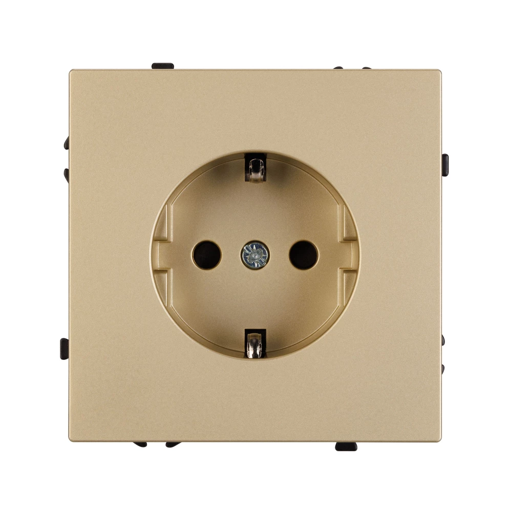 Механизм электрической розетки SCT-NOBE-MEU1-SFPL-GD (230V, 16A) (Arlight, Золотой песок) 054278 - Viokon.com