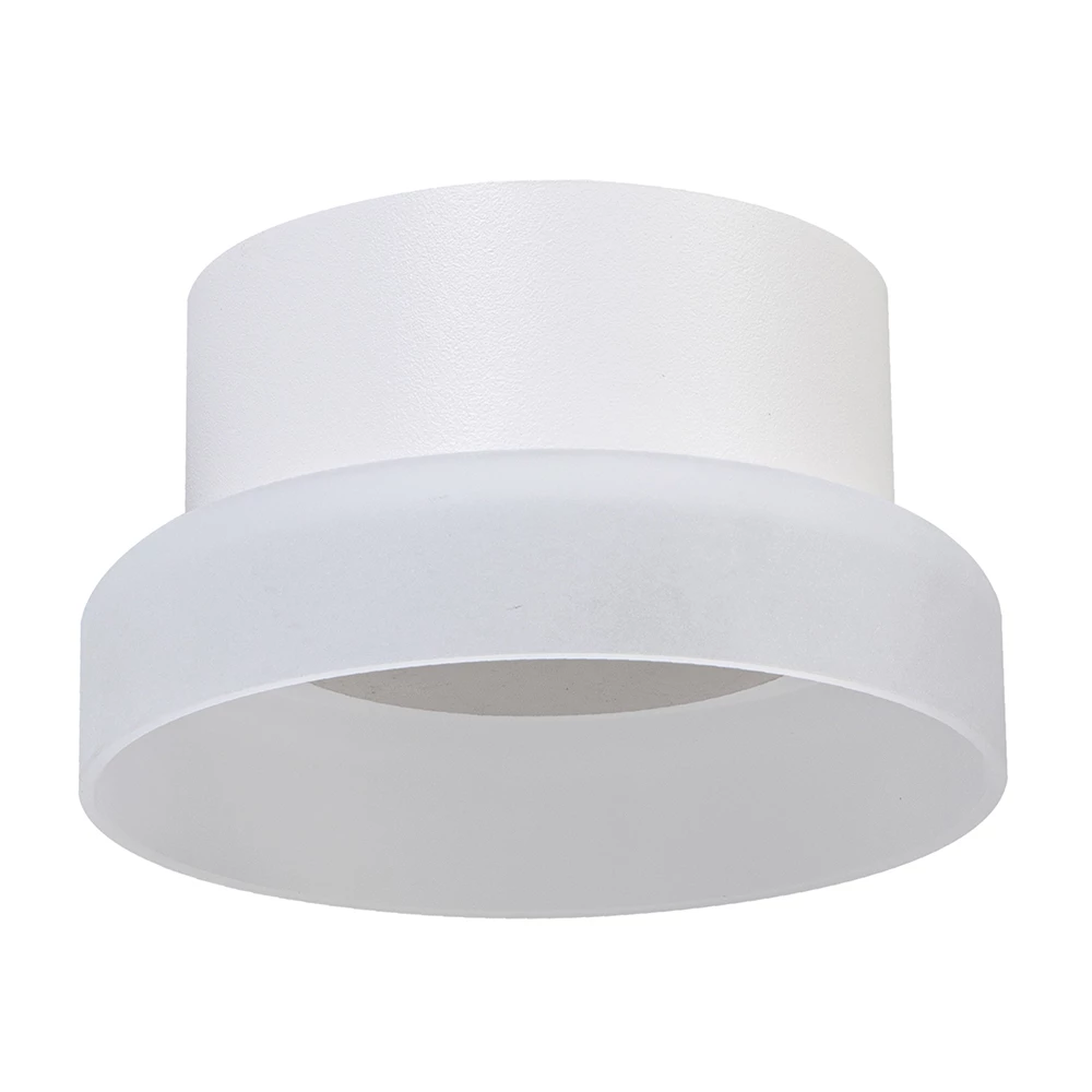 Светильник потолочный Feron HL460 Barrel OPAL 12W, 230V, GX53, белый (51682) - Viokon.com