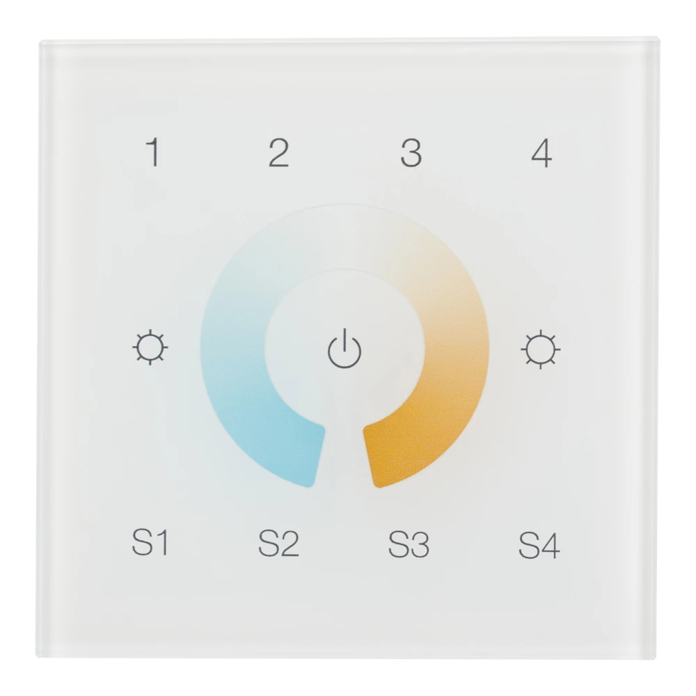 INTELLIGENT ARLIGHT Сенсорная панель DALI-901-11-4G-4SC-MIX-DT8-IN White (BUS/230V) (IARL, IP20 Пластик, 3 года) 037198 - Viokon.com
