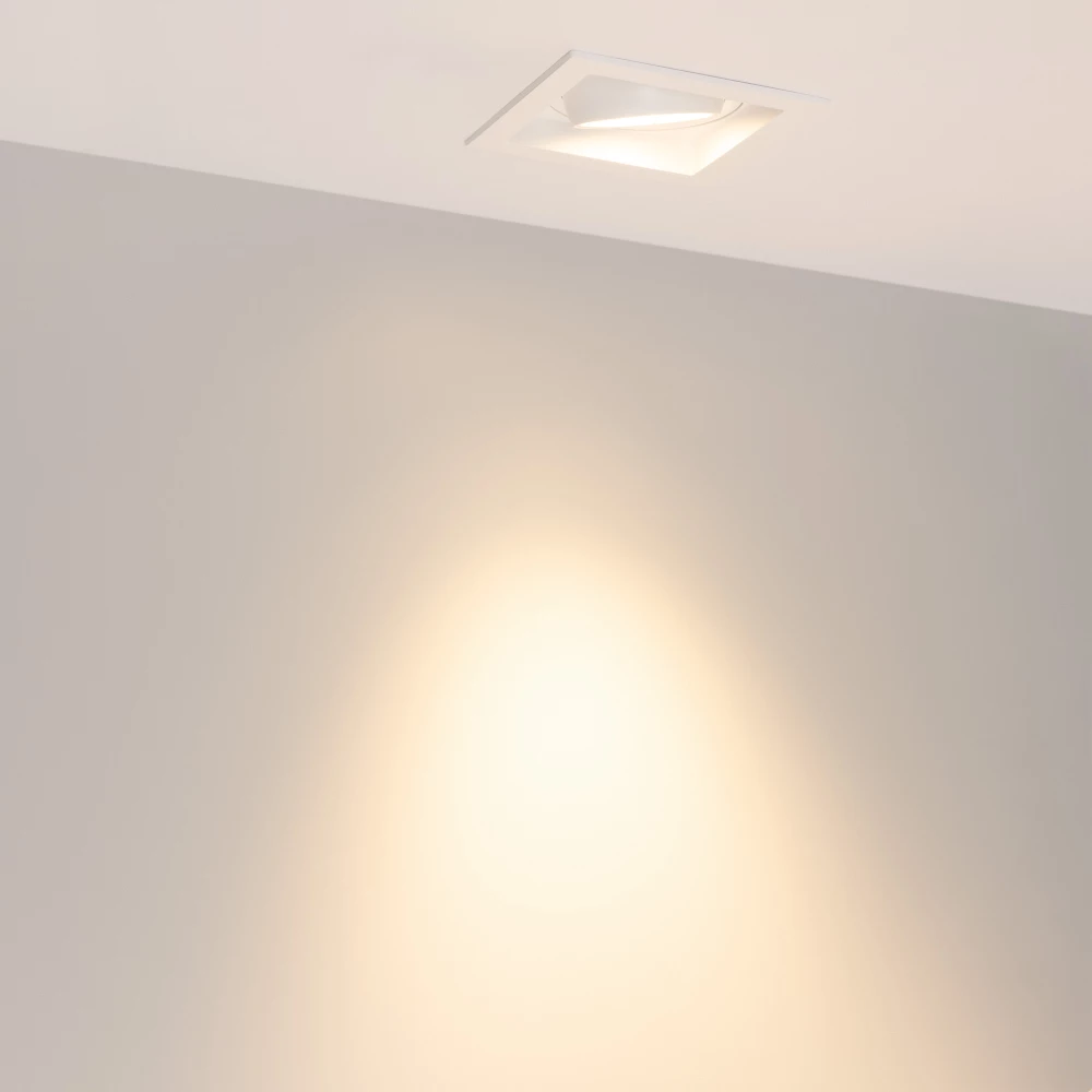 Светильник MS-VORTEX-BUILT-S117x117-20W Warm3000 (WH-WH, 40 deg, 230V) (Arlight, IP20 Металл, 5 лет) 057918 - Viokon.com