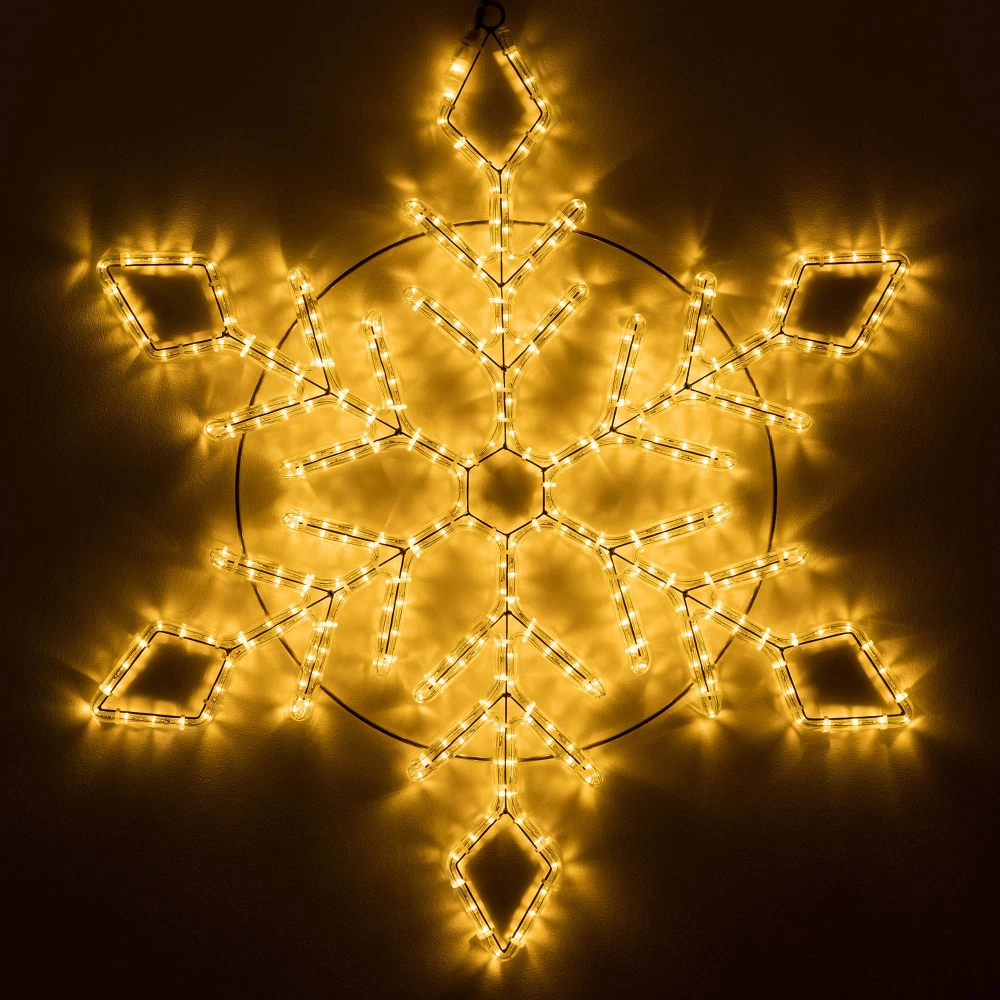 Фигура светодиодная ARD-SNOWFLAKE-M9-900x900-360LED Warm (230V, 22W) (Ardecoled, IP65) 034257 - Viokon.com