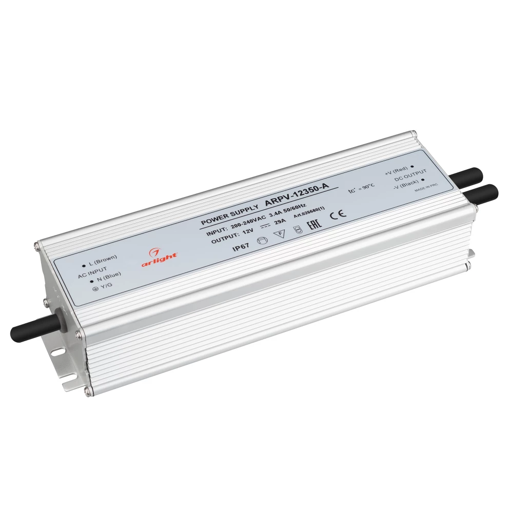 Блок питания ARPV-12350-A (12V, 29.0A, 350W) (Arlight, IP67 Металл, 3 года) 026680(1) - Viokon.com