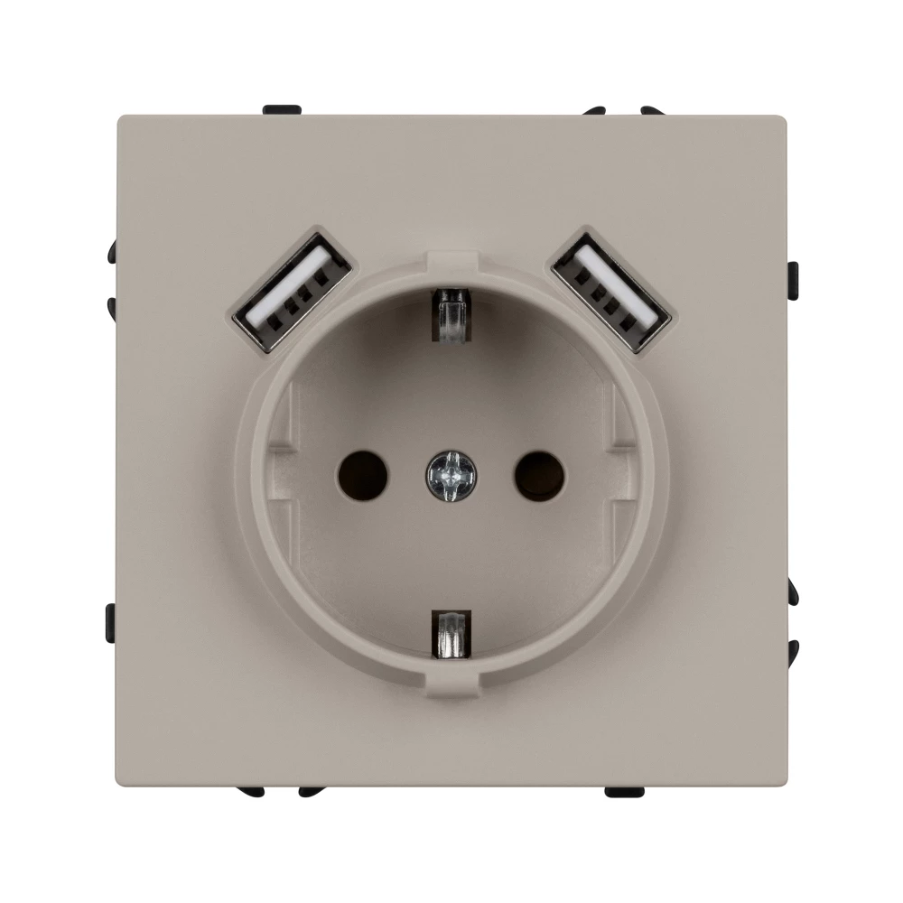 Механизм розетки с USB зарядкой SCT-NOBE-MUAA-SFPL-CA (230V, 16A) (Arlight, -) 059442 - Viokon.com