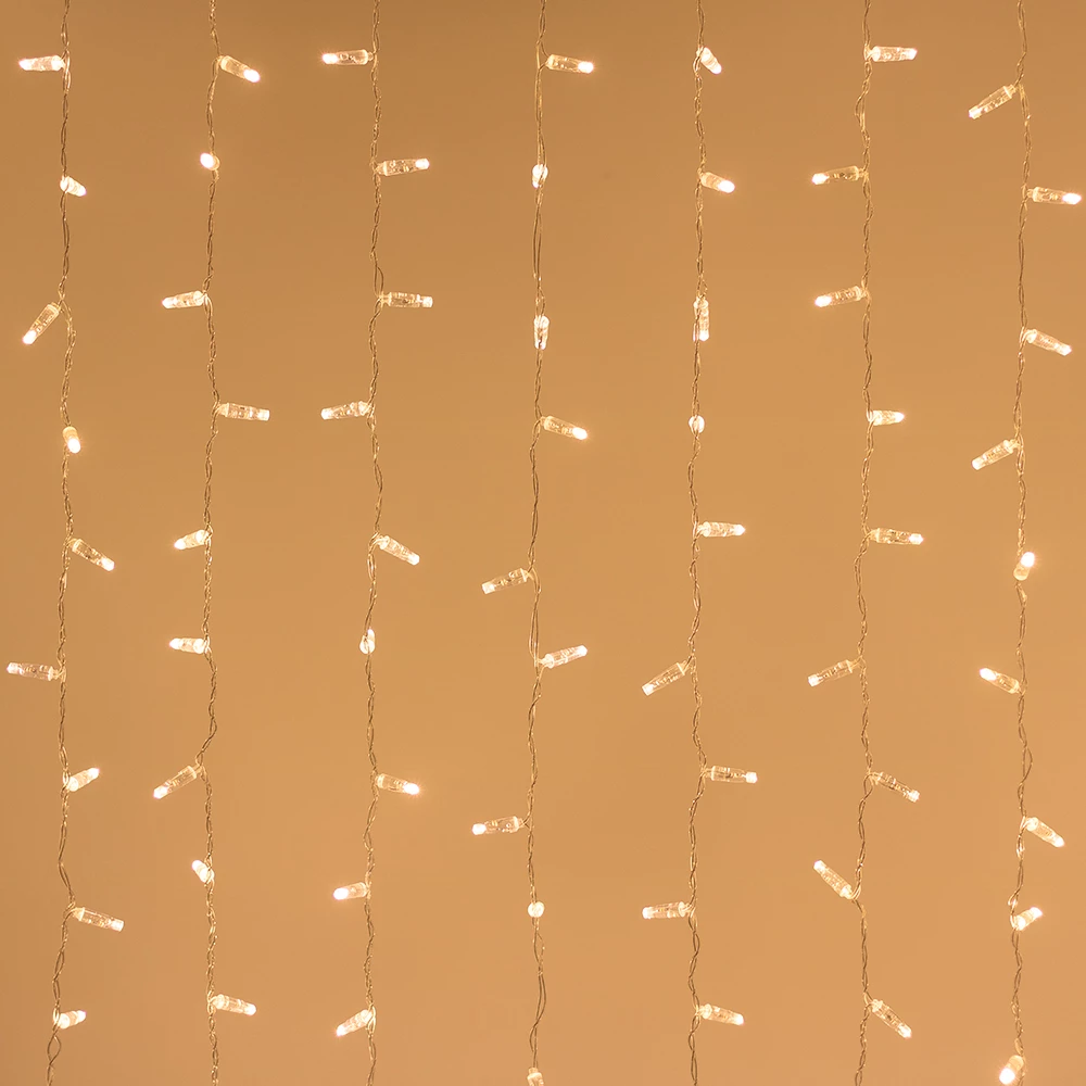 Светодиодная гирлянда ARD-CURTAIN-CLASSIC-2000x9000-CLEAR-2200LED Warm (230V, 120W) (Ardecoled, IP65) 024875 - Viokon.com
