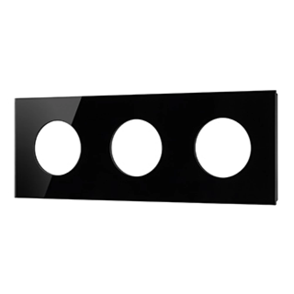 Рамка стеклянная FRM-GLARE-GC-3-BK (Arlight, -) 043839 - Viokon.com