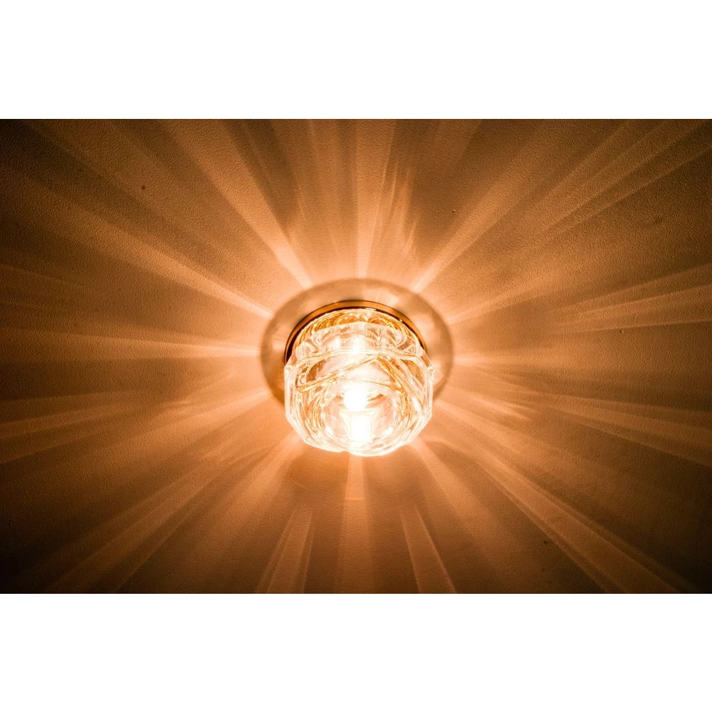 Светильник встраиваемый светодиодный Feron JD190 потолочный 10W 3000K прозрачный хром (27827) - Viokon.com