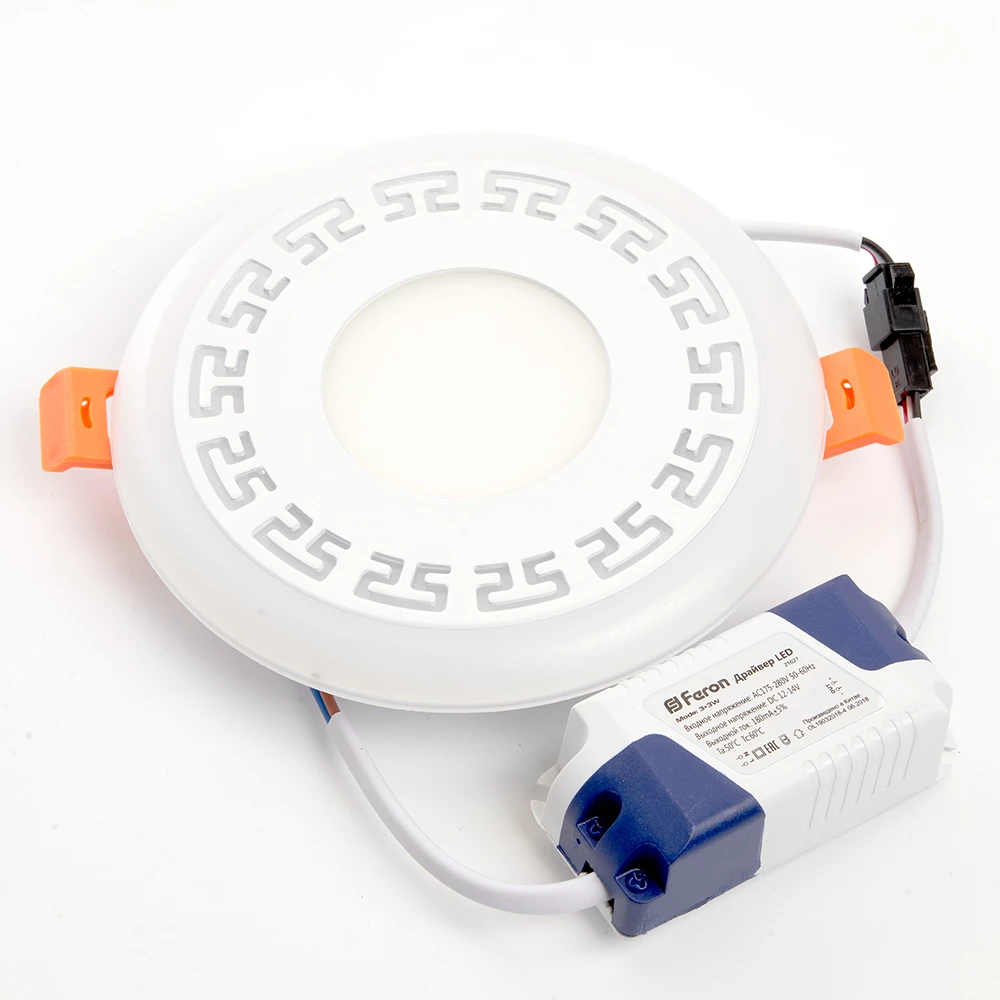 Светодиодный светильник Feron AL2440 встраиваемый 6W 4000K и подсветка 4000К белый (29593) - Viokon.com