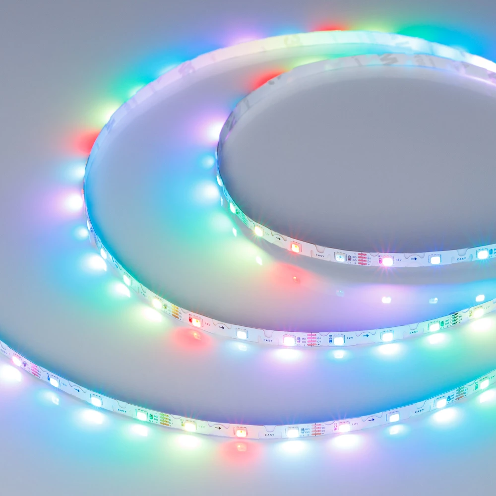 Лента SPI-RZ-F60-6mm 12V RGB-PX1-BPT (7 W/m, IP20, 3535, 5m) (Arlight, -) 044684 - Viokon.com