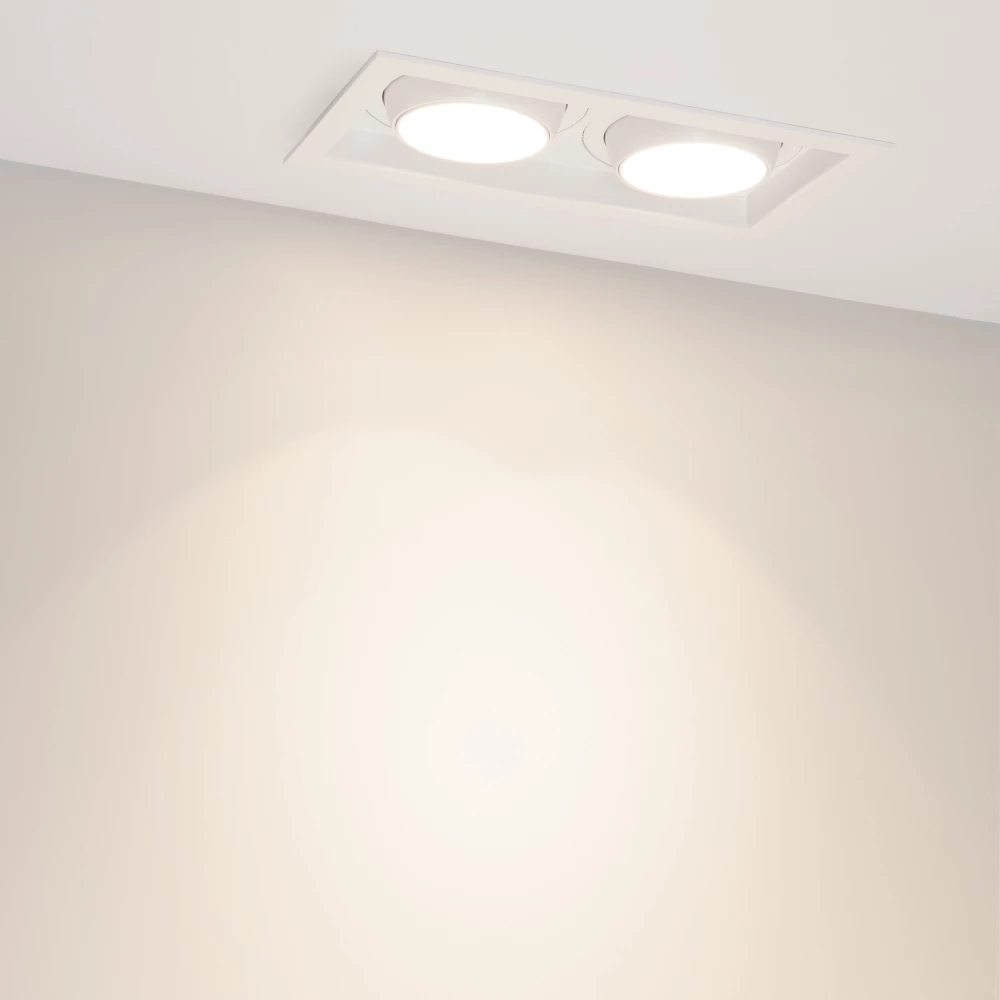 Светильник MS-VORTEX-BUILT-S250x140-2x30W Day4000 (WH-WH, 17 deg, 230V) (Arlight, IP20 Металл, 5 лет) 057765 - Viokon.com