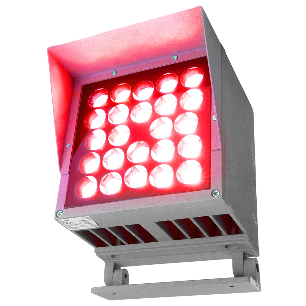 Светодиодный светильник ландшафтно-архитектурный Feron LL-898  AC220-240 49W красный IP66 квадрат (51711) - Viokon.com